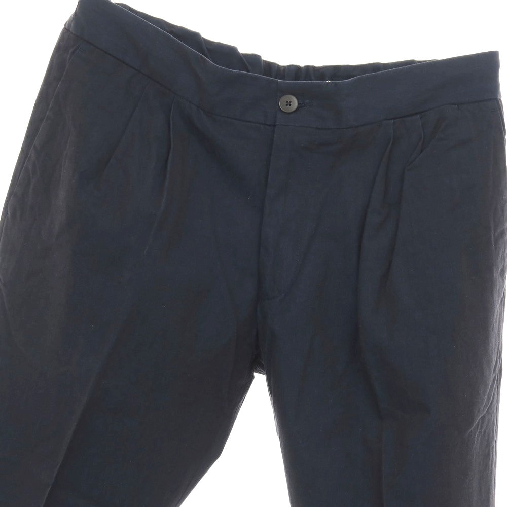 【中古】デヴォレ インチピット DEVORE Incipit LEISURE 2 コットン イージースラックスパンツ ダークネイビー【サイズ48】【 状態ランクB 】【 メンズ 】