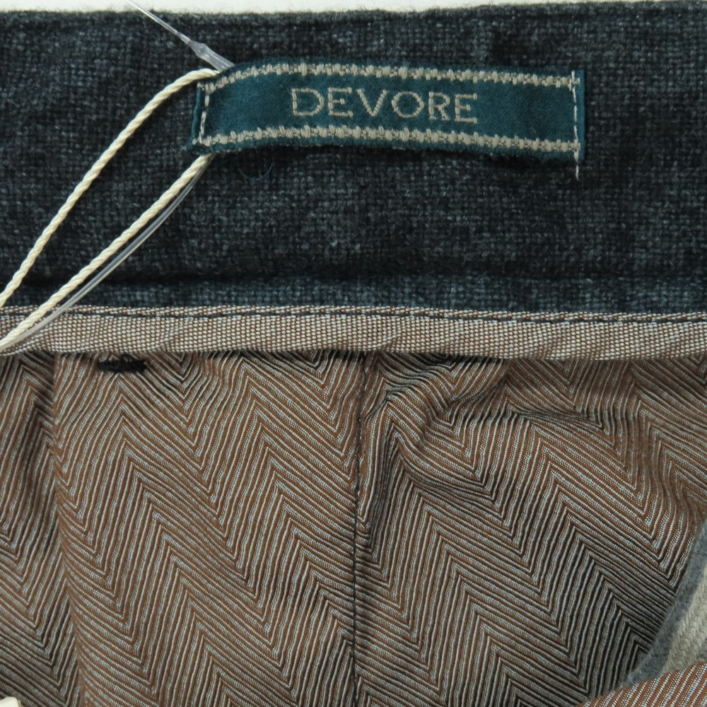 【中古】デヴォレ インチピット DEVORE Incipit LEISUREI カシミヤポリエステル イージー カジュアルスラックスパンツ グレイッシュネイビー系【サイズ50】【 状態ランクA 】【 メンズ 】