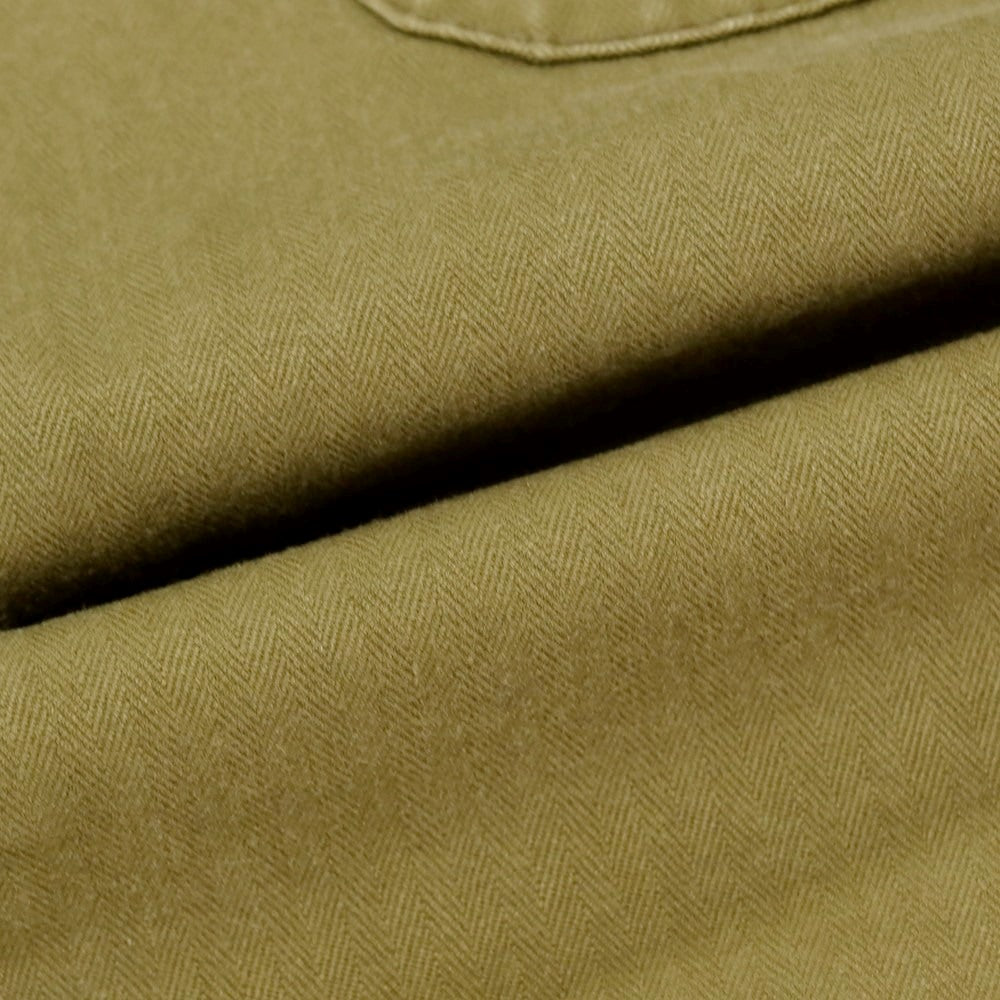 【中古】セラードアー CellarDoor MILIT コットン ヘリンボーン ショートパンツ オリーブ【サイズ48】【 状態ランクC 】【 メンズ 】