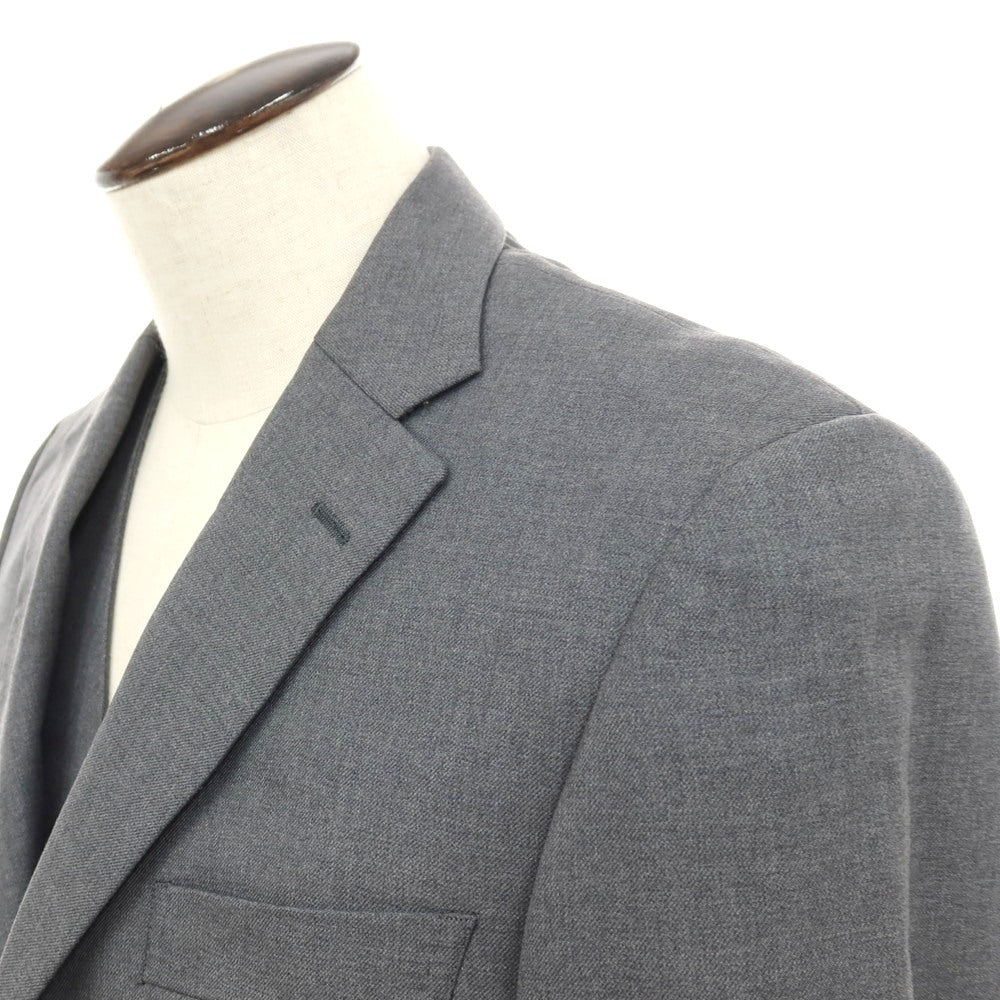 【中古】アザブテーラー azabu tailor スリーピース ウール 3つボタンスーツ グレー【サイズ上50/ジレ50/下88】【 状態ランクC 】【 メンズ 】