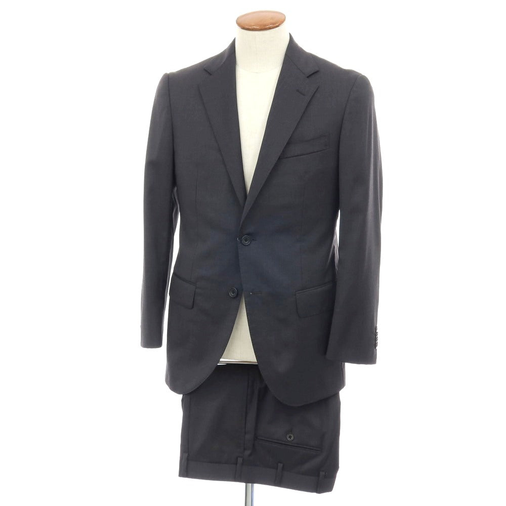 【中古】カシヤマ ザ スマートテーラー KASHIYAMA the Smart Tailor ウール 2つボタンスーツ グレー【サイズ表記なし(M位)】【 状態ランクC 】【 メンズ 】
