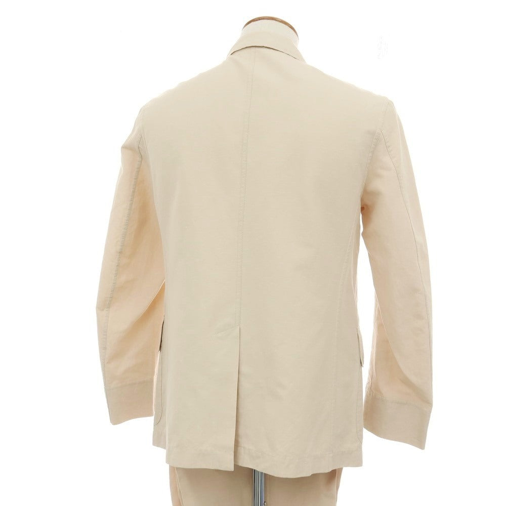 【中古】ザ ジジ THE GIGI BLEND コットンリネン 2つボタンスーツ セットアップ ベージュ【サイズ46】【 状態ランクB 】【 メンズ 】