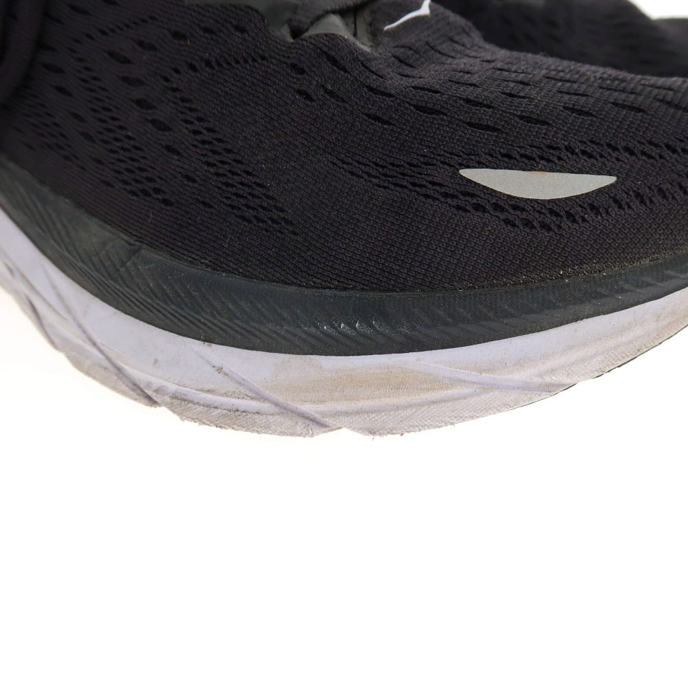 【中古】ホカ オネ オネ HOKA ONE ONE CLIFTON 8 合成繊維 スニーカー ブラック【サイズ28】【 状態ランクC 】【 メンズ 】