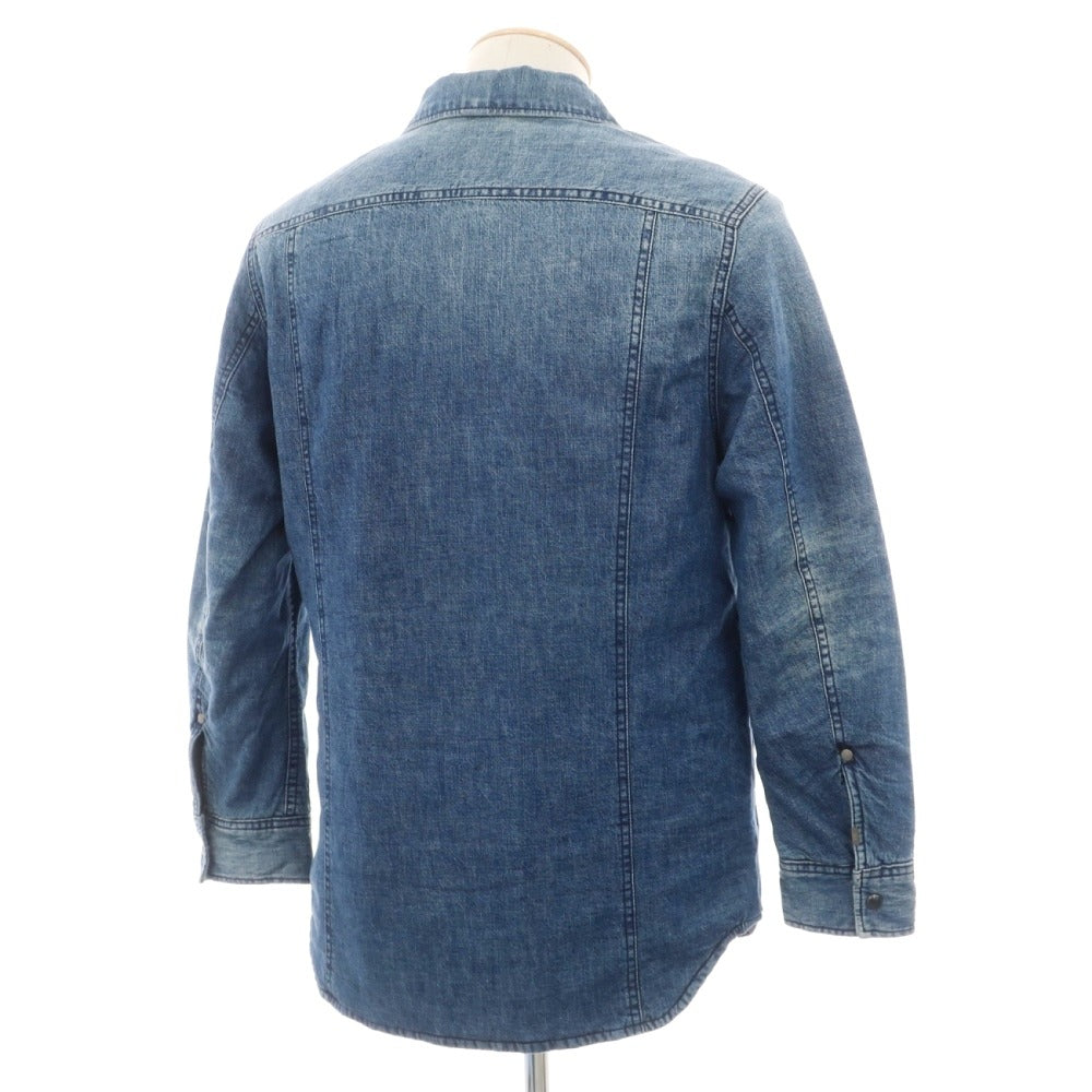 【中古】ジースターロウ G-STAR RAW 3301 PADDED OVERSHIRT コットン デニム 中綿入り シャツブルゾン ブルー【サイズS】【 状態ランクB 】【 メンズ 】