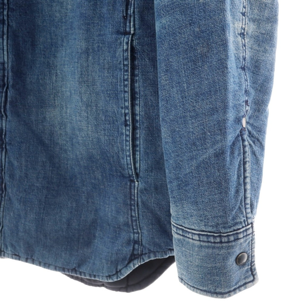 【中古】ジースターロウ G-STAR RAW 3301 PADDED OVERSHIRT コットン デニム 中綿入り シャツブルゾン ブルー【サイズS】【 状態ランクB 】【 メンズ 】