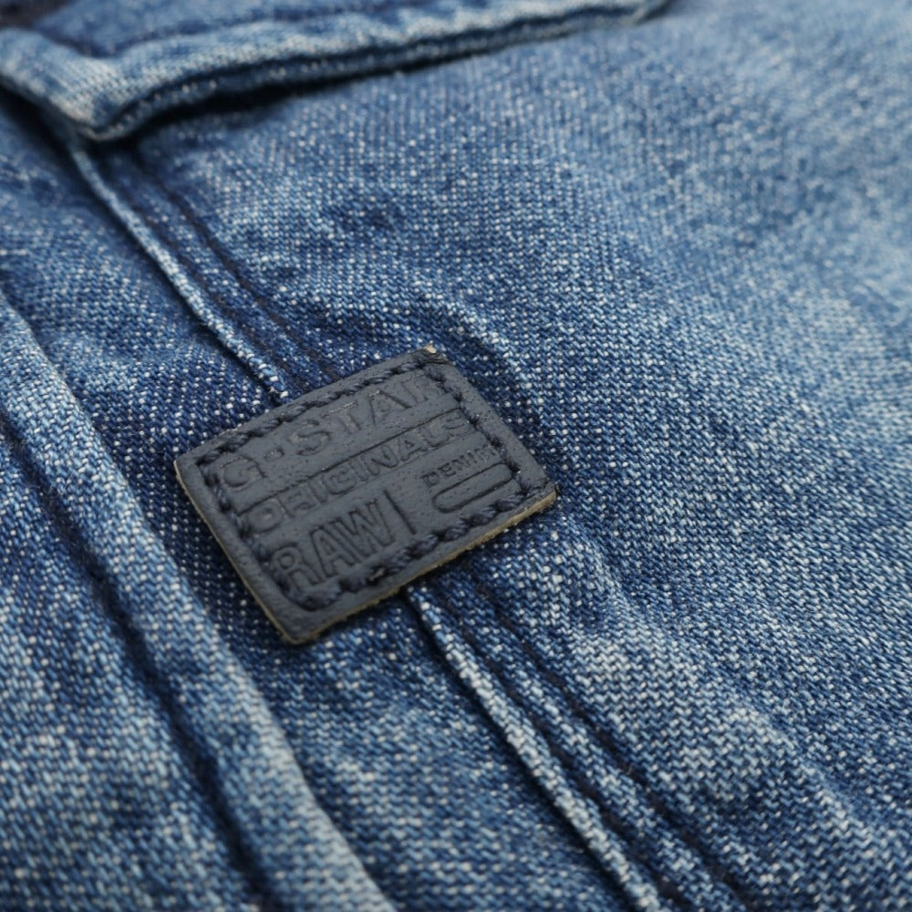 【中古】ジースターロウ G-STAR RAW 3301 PADDED OVERSHIRT コットン デニム 中綿入り シャツブルゾン ブルー【サイズS】【 状態ランクB 】【 メンズ 】