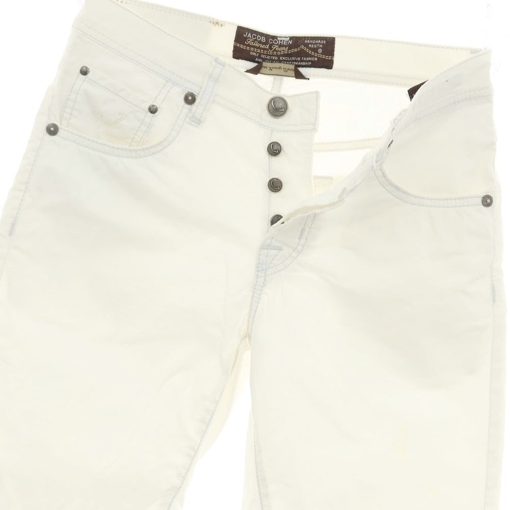 【SALE30%OFF/返品不可】【中古】ヤコブコーエン JACOB COHEN PW6633 H COMF ストレッチ コットン ショートパンツ ホワイト【 サイズ29 】【 状態ランクD 】【 メンズ 】