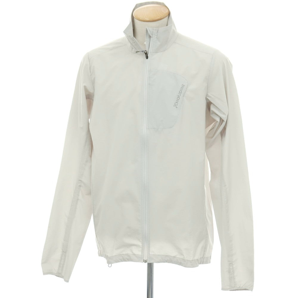 【中古】フーディニ HOUDINI ポリエステル スタンドカラー ジップアップ シェルジャケット ライトグレー【サイズS】【 状態ランクB 】【 メンズ 】