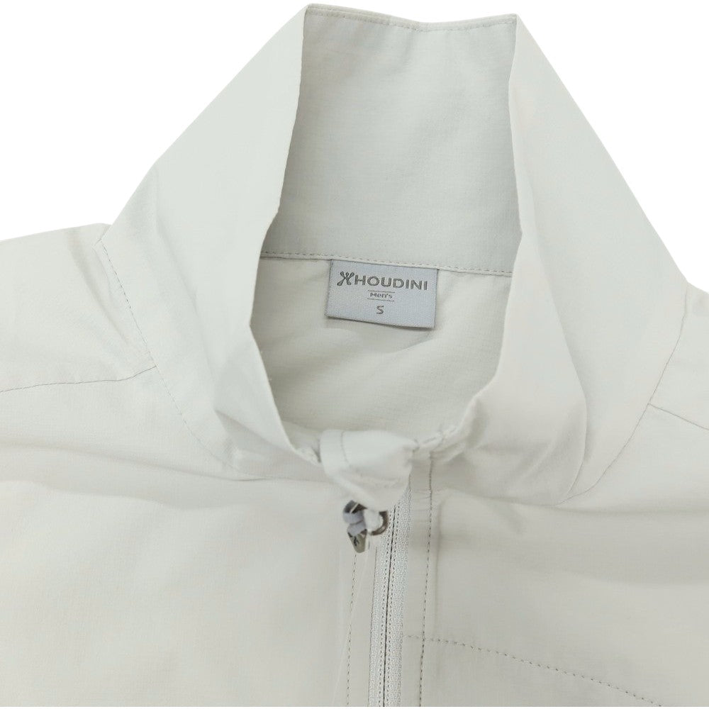 【中古】フーディニ HOUDINI ポリエステル スタンドカラー ジップアップ シェルジャケット ライトグレー【サイズS】【 状態ランクB 】【 メンズ 】