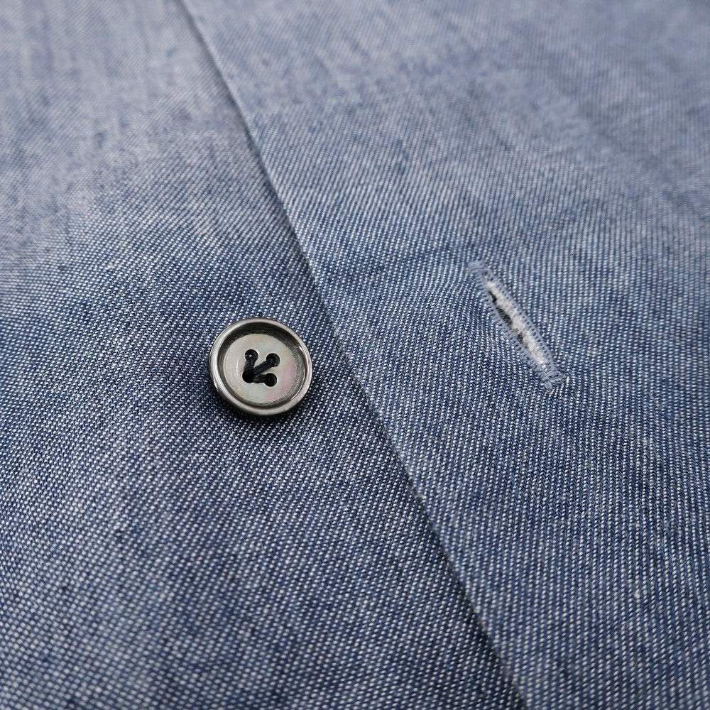 【中古】スティレ ラティーノ STILE LATINO コットン レギュラーカラー カジュアルシャツ ブルー【サイズ39】【 状態ランクC 】【 メンズ 】