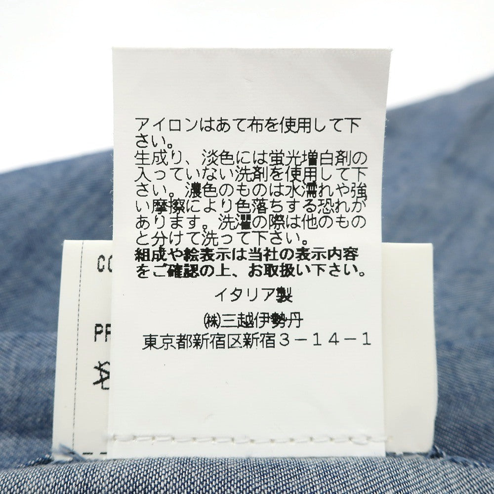 【中古】スティレ ラティーノ STILE LATINO コットン レギュラーカラー カジュアルシャツ ブルー【サイズ39】【 状態ランクC 】【 メンズ 】
