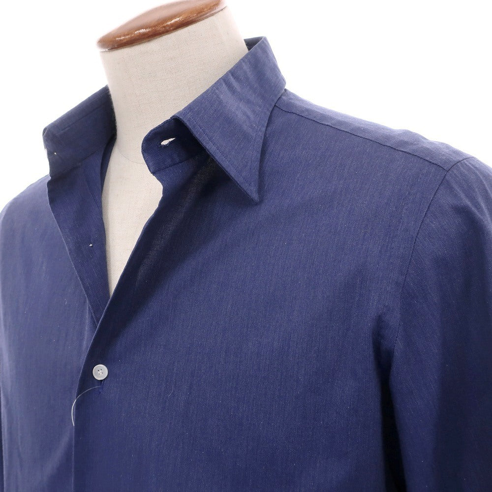 【中古】スティレ ラティーノ STILE LATINO コットン レギュラーカラー カジュアルシャツ パープルブルー【サイズ39】【 状態ランクC 】【 メンズ 】