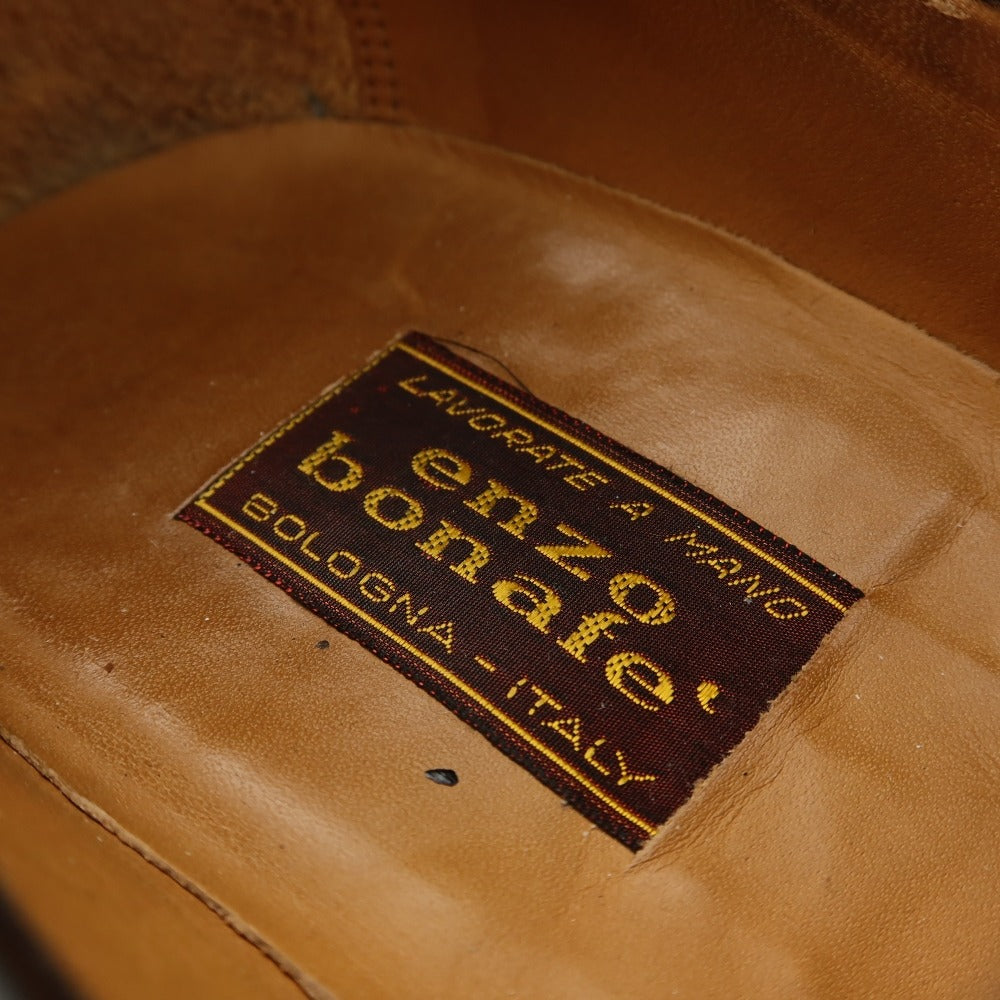 【中古】エンツォ ボナフェ Enzo Bonafe カーフ ローファー ブラック【サイズ6 1/2】【 状態ランクC 】【 メンズ 】