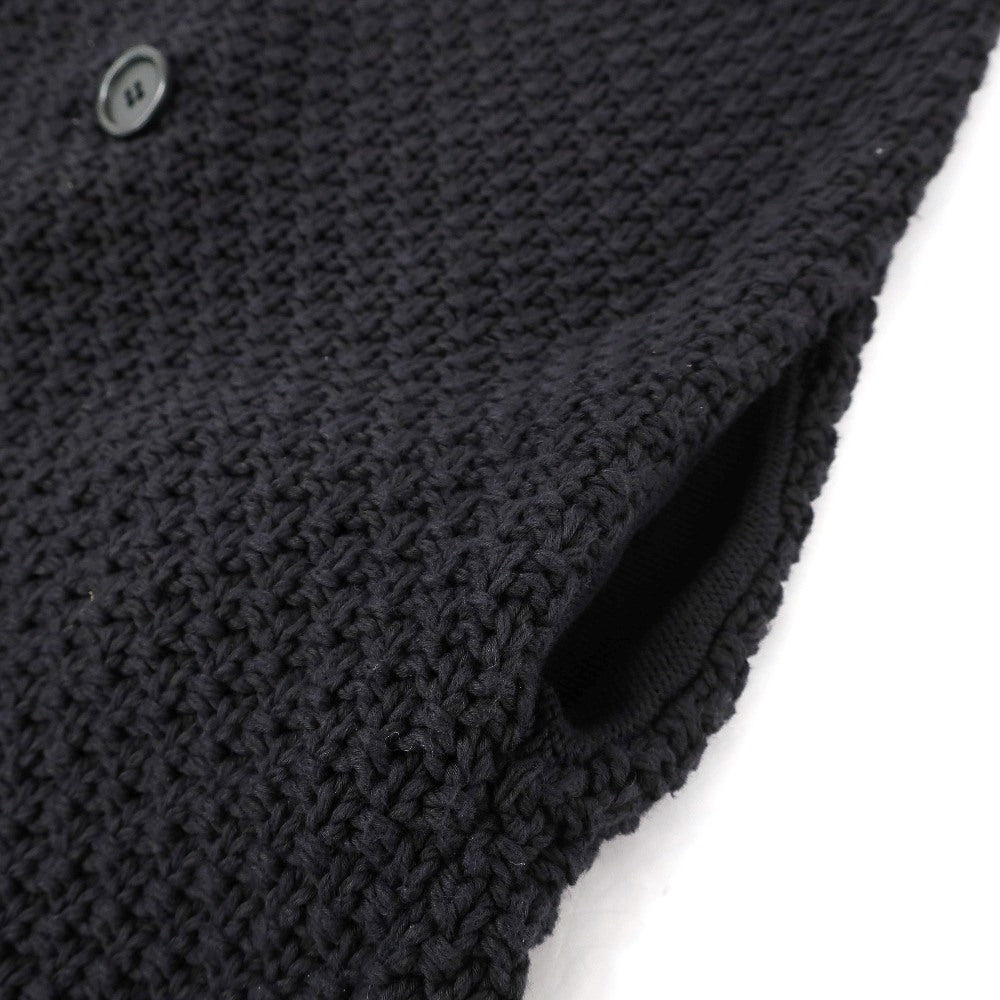 【中古】コルネリアーニ CORNELIANI コットン ダブル2B ジャケット型 カーディガン ダークネイビー【サイズ48】【 状態ランクC 】【 メンズ 】