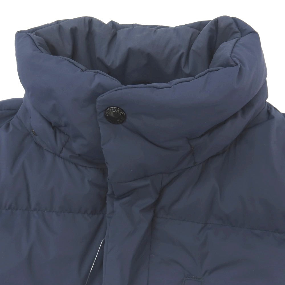 【中古】ダーバン D’URBAN ナイロンポリウレタン スタンドカラー ダウンコート ライトネイビー【サイズM】【 状態ランクC 】【 メンズ 】