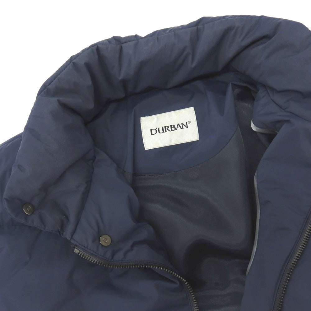 【中古】ダーバン D’URBAN ナイロンポリウレタン スタンドカラー ダウンコート ライトネイビー【サイズM】【 状態ランクC 】【 メンズ 】