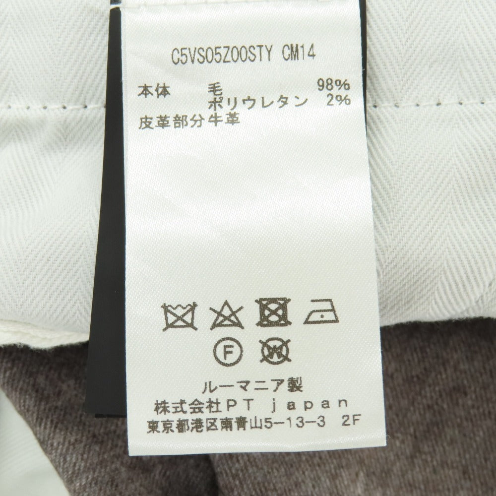 【中古】ピーティートリノ デニム PT TORINO DENIM SOUL ウールポリウレタン カジュアルスラックスパンツ グレーブラウン【サイズ34】【 状態ランクB 】【 メンズ 】