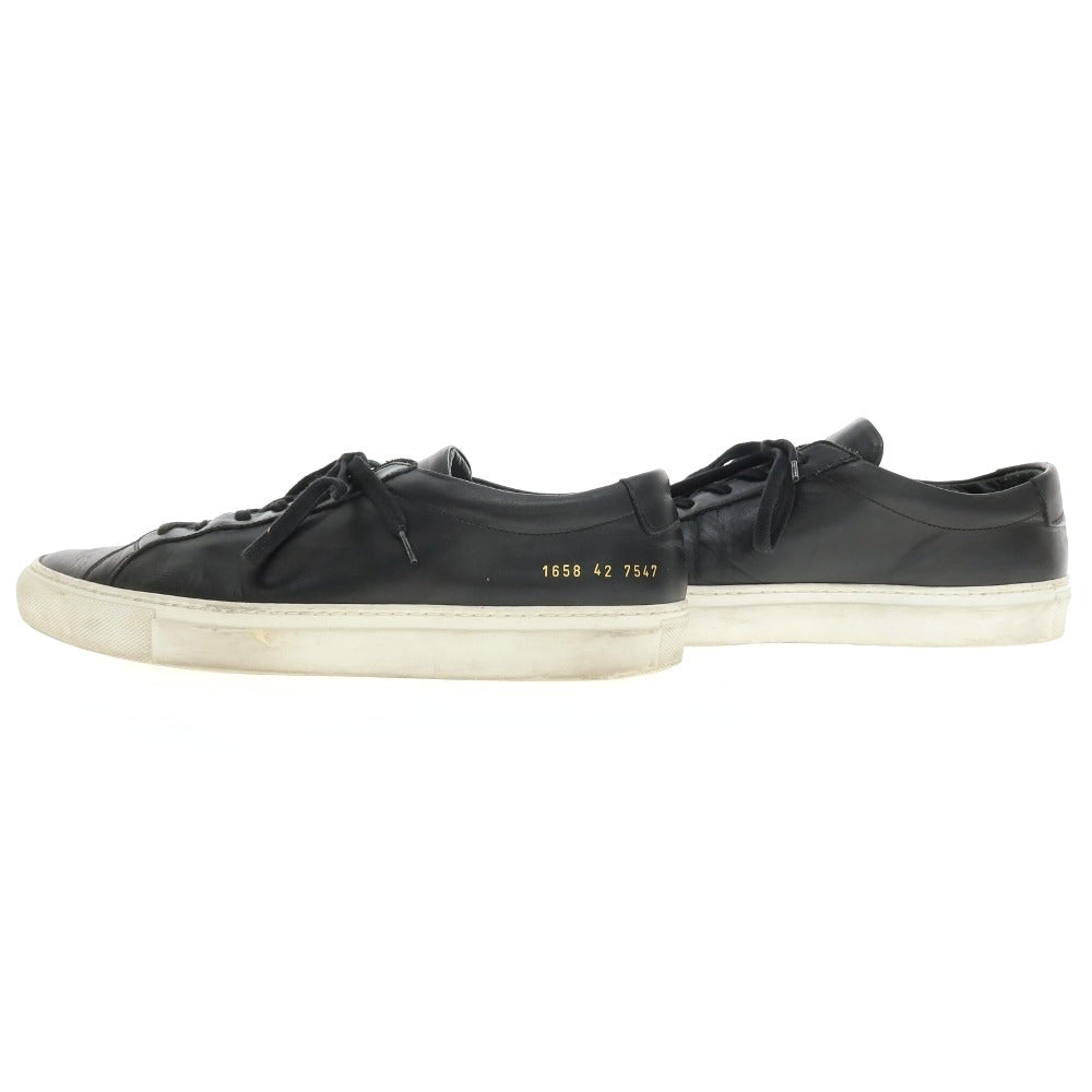 【中古】コモンプロジェクツ COMMON PROJECTS 1658 レザー スニーカー ブラック【サイズ42】【 状態ランクC 】【 メンズ 】