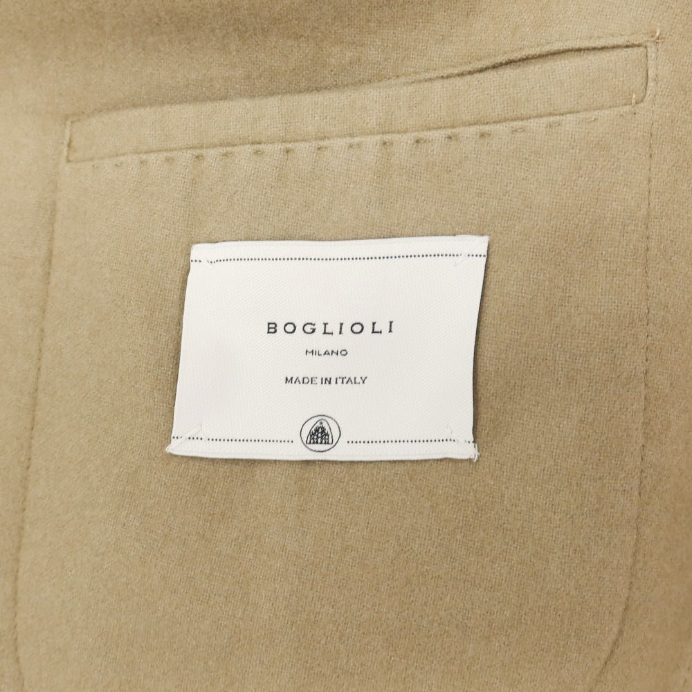 【中古】ボリオリ BOGLIOLI K.JACKET カシミヤ 2B カジュアルジャケット カーキベージュ【サイズ48】【 状態ランクC 】【 メンズ 】