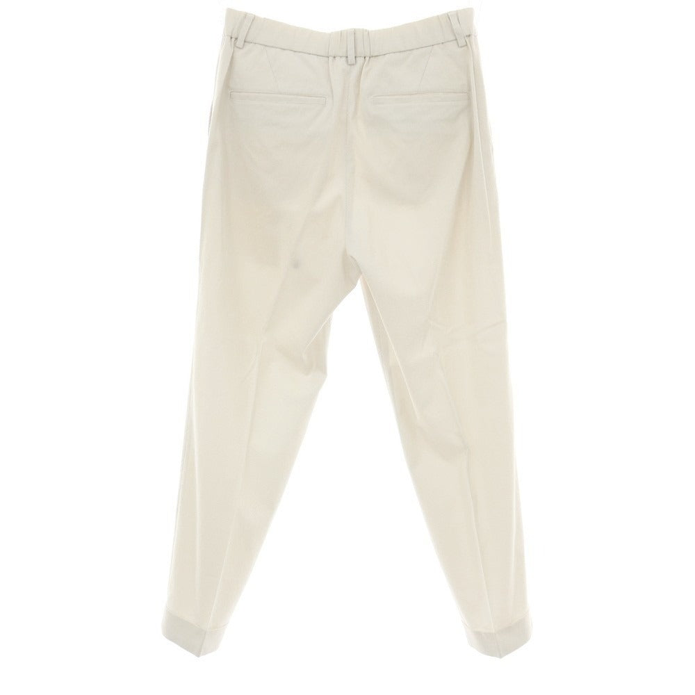 【SALE30%OFF/返品不可】【中古】エストネーション ESTNATION ストレッチ コットン系 ストライプ イージースラックスパンツ ホワイトxグレージュ【 サイズ48 】【 状態ランクB 】【 メンズ 】