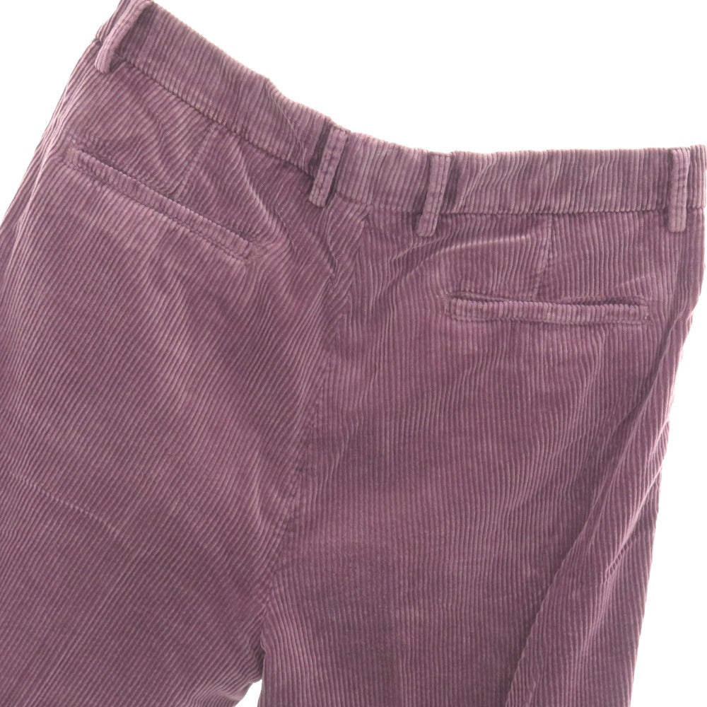 【中古】ブルネロクチネリ Brunello Cucinelli コットン 太畝 コーデュロイパンツ パープル系【サイズ50】【 状態ランクB 】【 メンズ 】