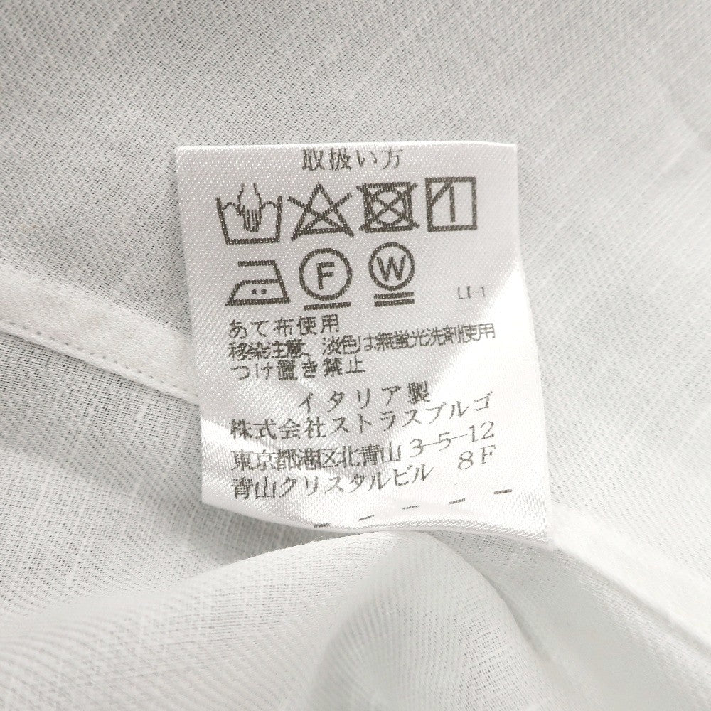 【中古】フライ FRAY コットンリネン セミワイドワンピースカラー ドレスシャツ ホワイト【サイズ40】【 状態ランクB 】【 メンズ 】