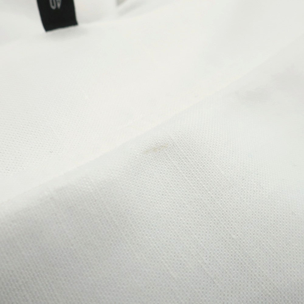 【中古】バルバ BARBA コットンリネン ワイドカラー ドレスシャツ ホワイト【サイズ40】【 状態ランクC 】【 メンズ 】