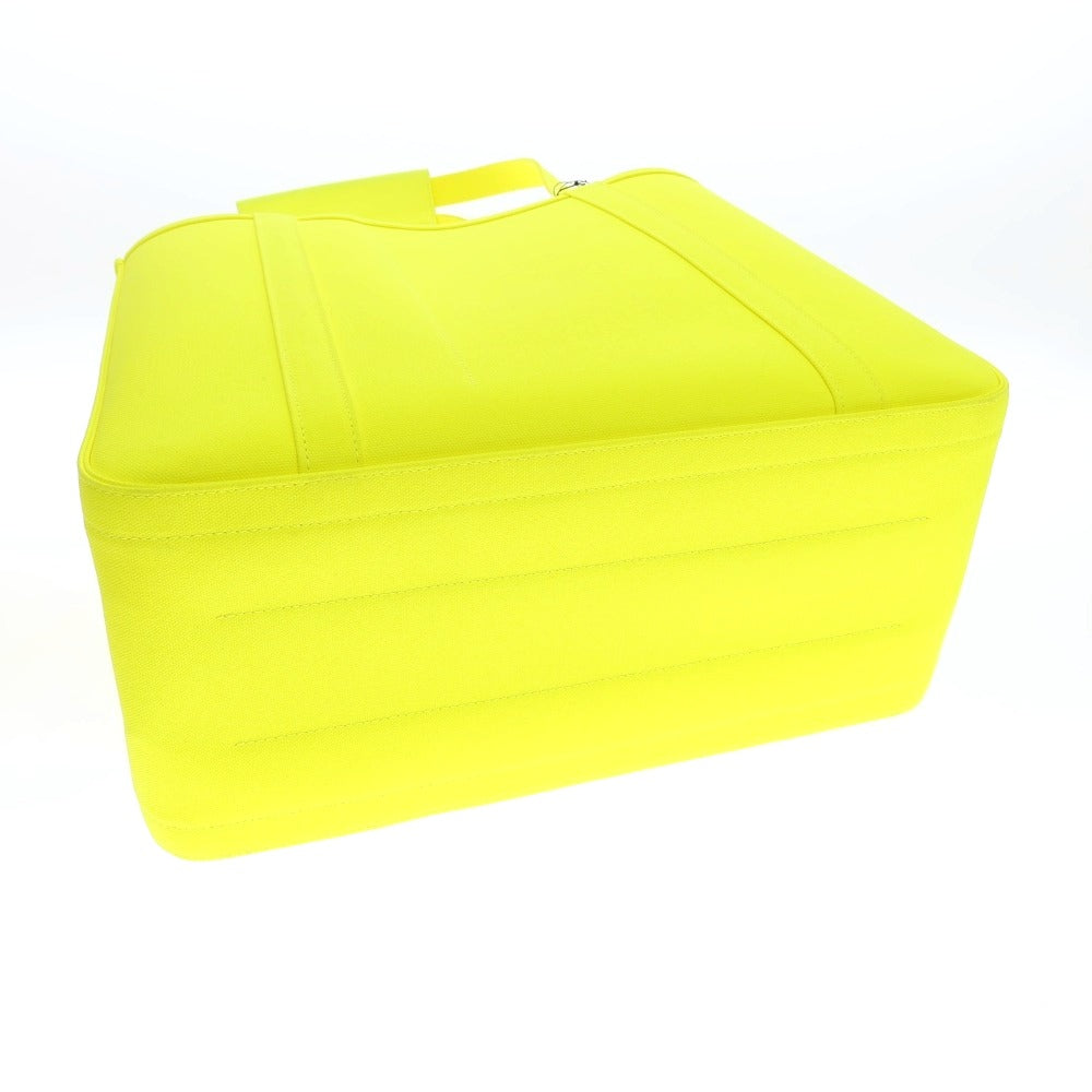 【中古】チャコリ CHACOLI キャンバス トートバッグ ネオンイエロー【 状態ランクA 】【 ユニセックス 】
