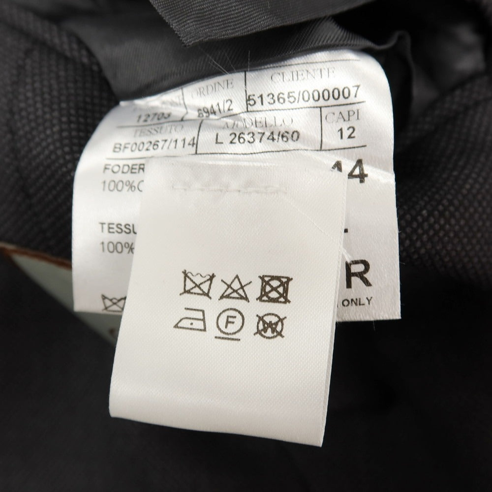 【新品】カナーリ CANALI ウール 3つボタンスーツ ダークグレー【サイズ44】【 状態ランクN 】【 メンズ 】
