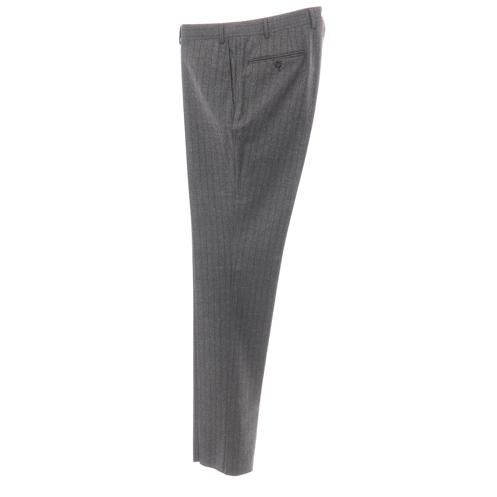 【新品】カナーリ CANALI ウール ストライプ 3つボタンスーツ グレーxブラウン【サイズ50】【 状態ランクN 】【 メンズ 】