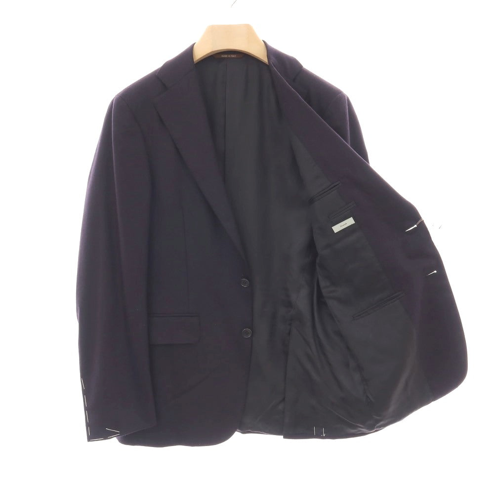 【新品】カナーリ CANALI CAre ウールポリエステルポリウレタン 2つボタンスーツ ネイビー【サイズ46】【 状態ランクN 】【 メンズ 】