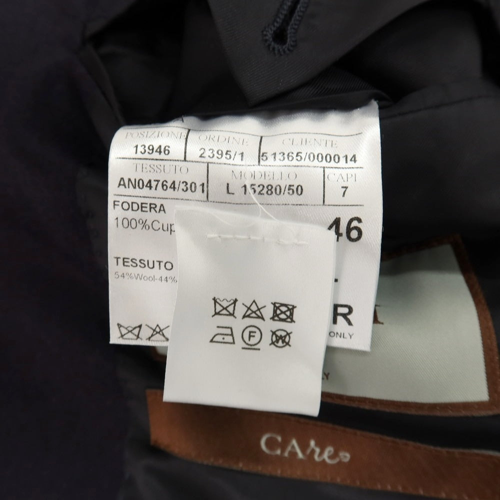 【新品】カナーリ CANALI CAre ウールポリエステルポリウレタン 2つボタンスーツ ネイビー【サイズ46】【 状態ランクN 】【 メンズ 】