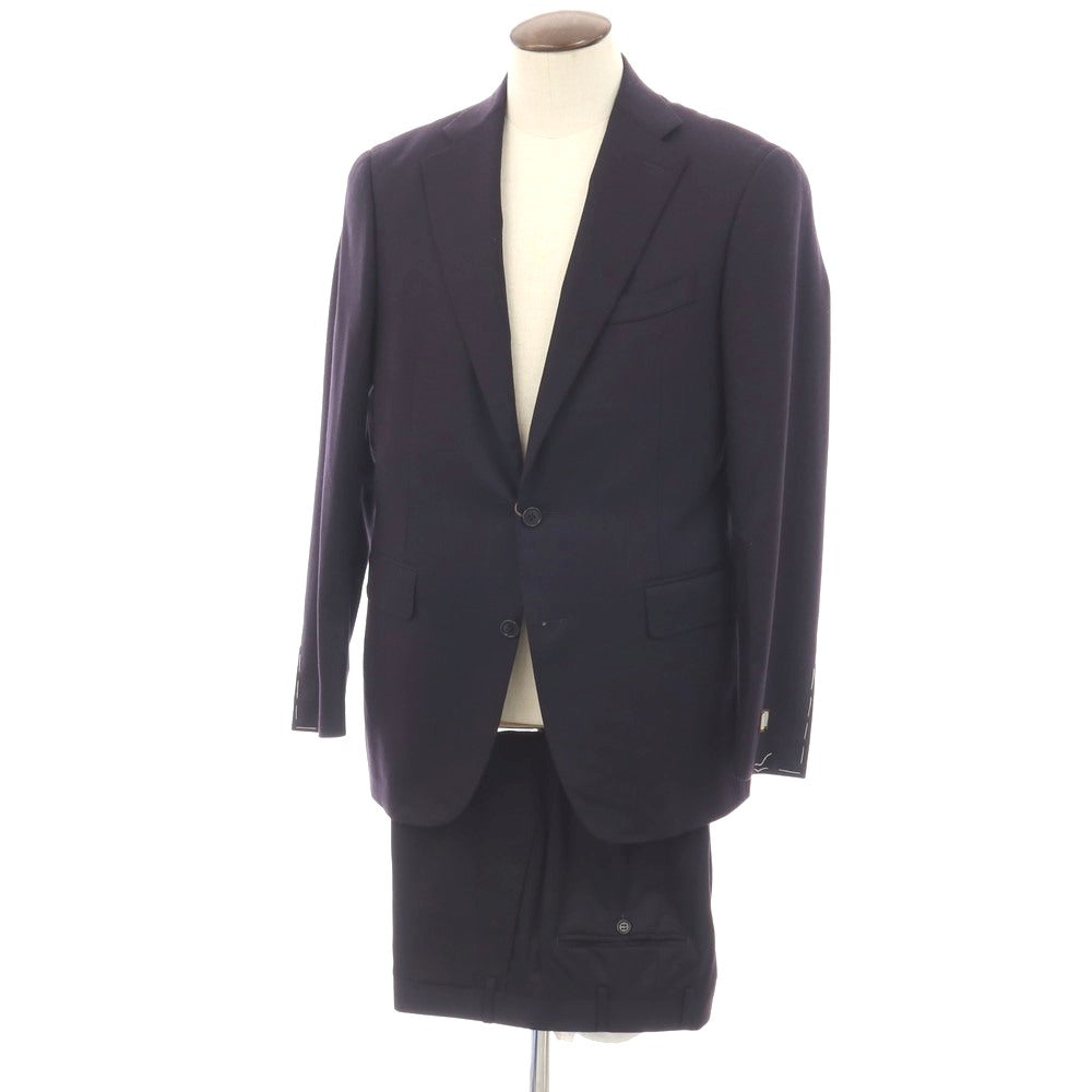 【新品】カナーリ CANALI CAre ウールポリエステルポリウレタン 2つボタンスーツ ネイビー【サイズ52】【 状態ランクN 】【 メンズ 】