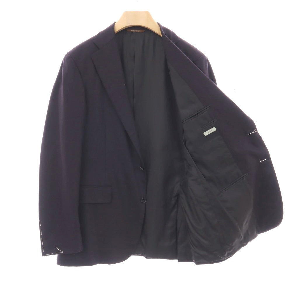 【新品】カナーリ CANALI CAre ウールポリエステルポリウレタン 2つボタンスーツ ネイビー【サイズ52】【 状態ランクN 】【 メンズ 】