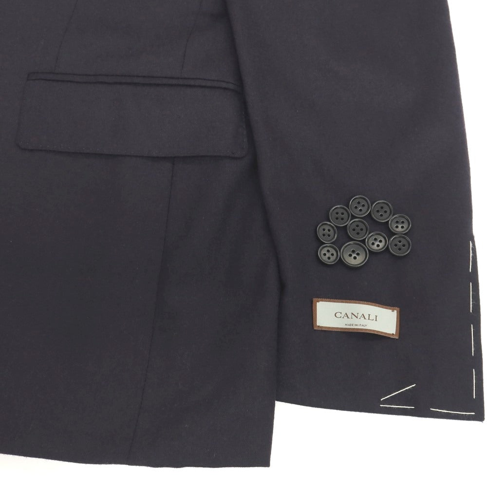 【新品】カナーリ CANALI CAre ウールポリエステルポリウレタン 2つボタンスーツ ネイビー【サイズ52】【 状態ランクN 】【 メンズ 】