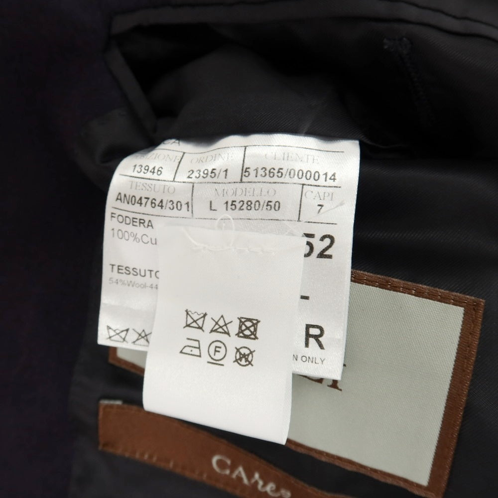 【新品】カナーリ CANALI CAre ウールポリエステルポリウレタン 2つボタンスーツ ネイビー【サイズ52】【 状態ランクN 】【 メンズ 】