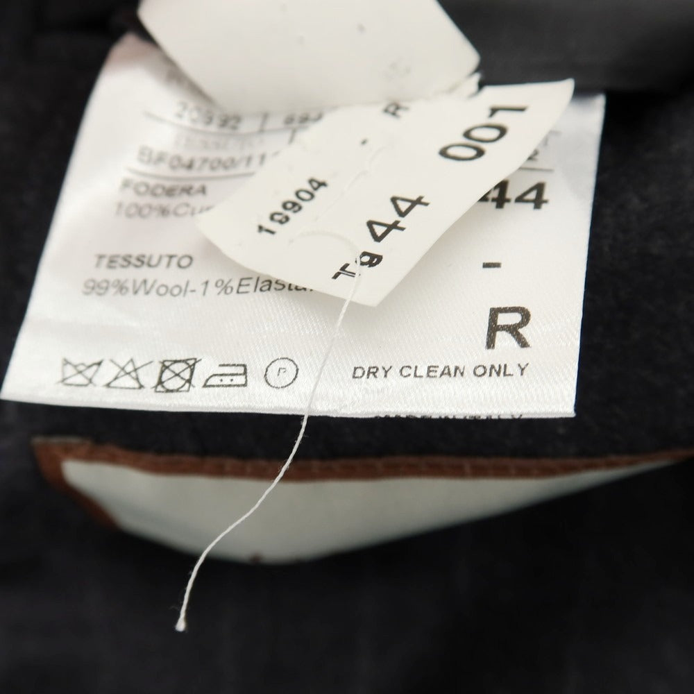 【新品】カナーリ CANALI ウールポリウレタン ストライプ 3つボタンスーツ グレーxライトグレー【サイズ44】【 状態ランクN 】【 メンズ 】
