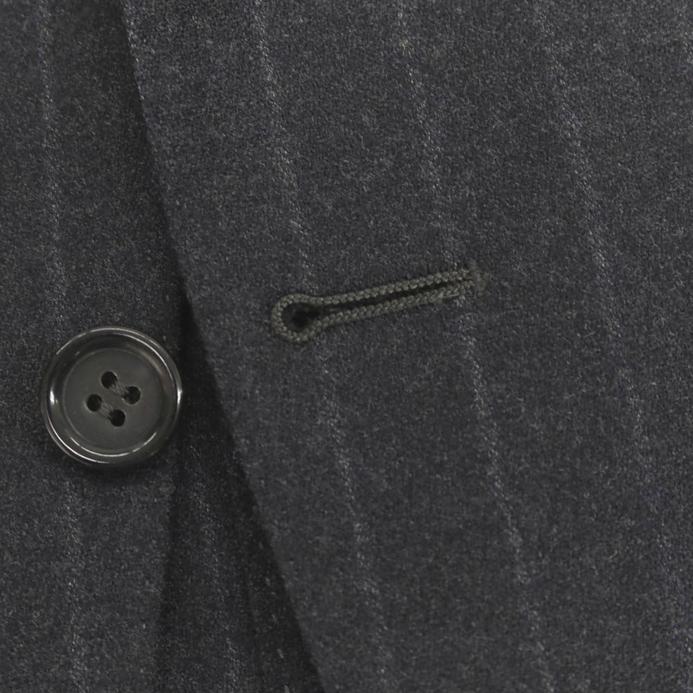 【新品】カナーリ CANALI ウールポリウレタン ストライプ 3つボタンスーツ グレーxライトグレー【サイズ48】【 状態ランクN 】【 メンズ 】