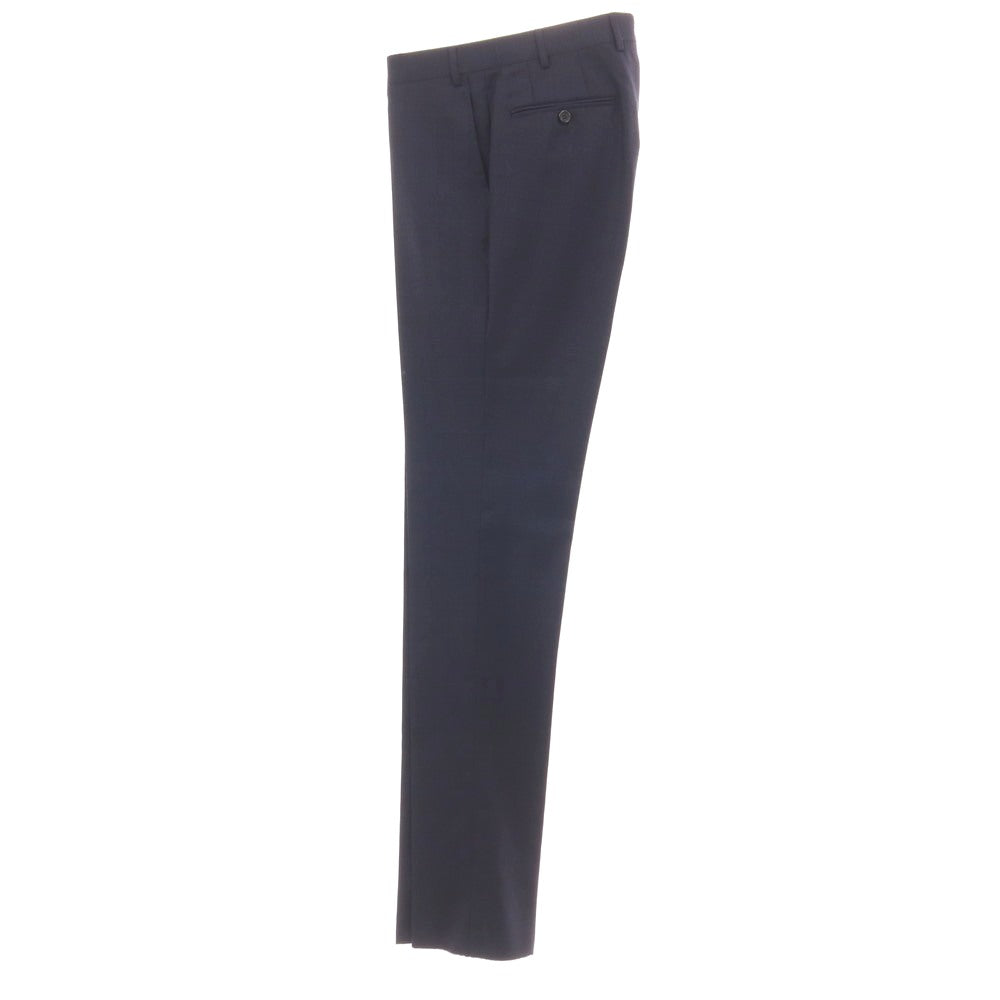【新品】カナーリ CANALI ウール チェック 3つボタンスーツ ネイビー【サイズ44】【 状態ランクN 】【 メンズ 】