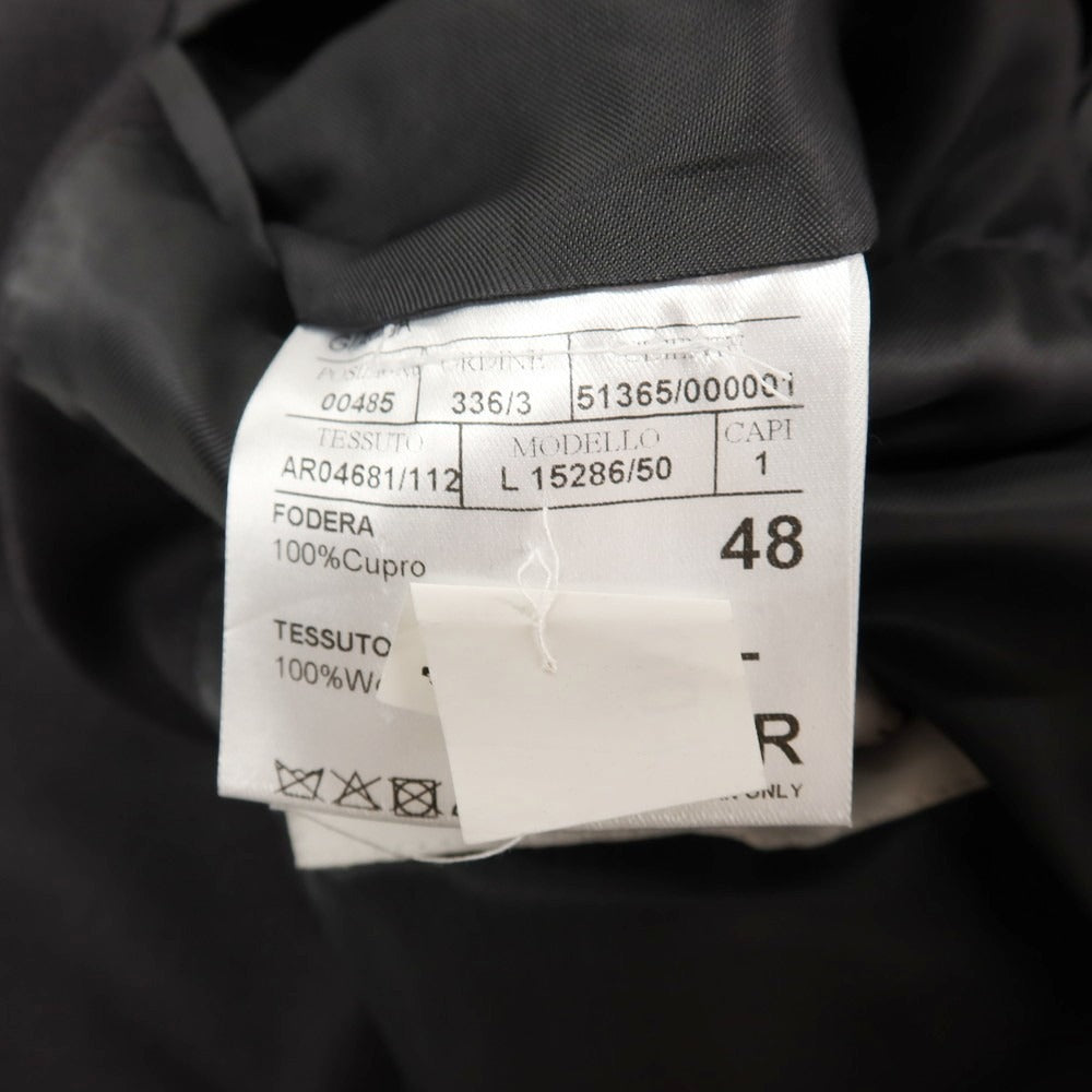 【新品アウトレット】カナーリ CANALI Impeccabile ウール 2つボタンスーツ ブラック【サイズ48】【 状態ランクN- 】【 メンズ 】