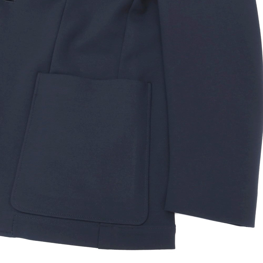 【新品】カナーリ CANALI レーヨンポリエステル ジャージー 裏起毛 2B カジュアルジャケット ネイビー【サイズ46】【 状態ランクN 】【 メンズ 】