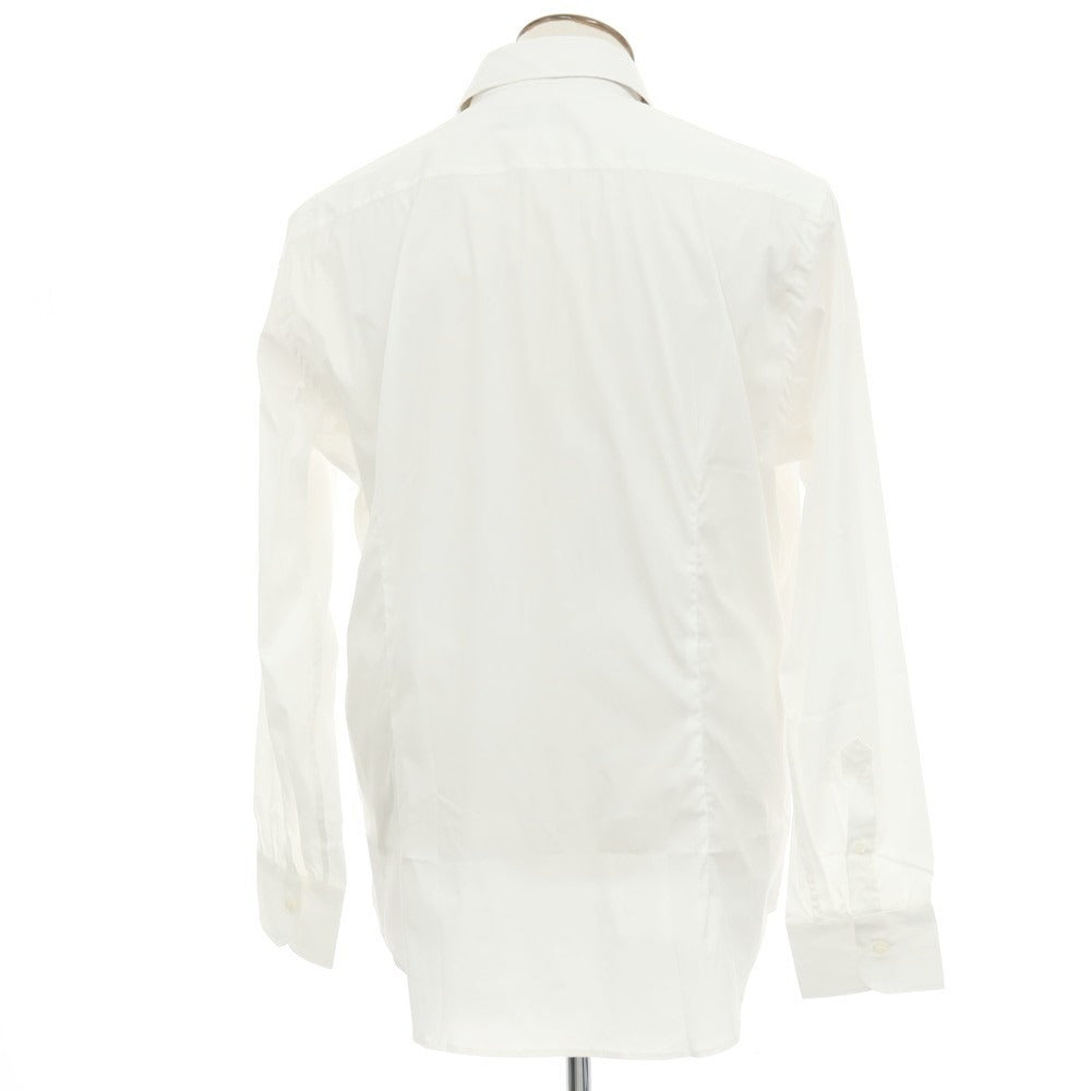 【新品】カナーリ CANALI ストレッチ コットンナイロン ワイドカラー ドレスシャツ ホワイト【サイズXXL】【 状態ランクN 】【 メンズ 】