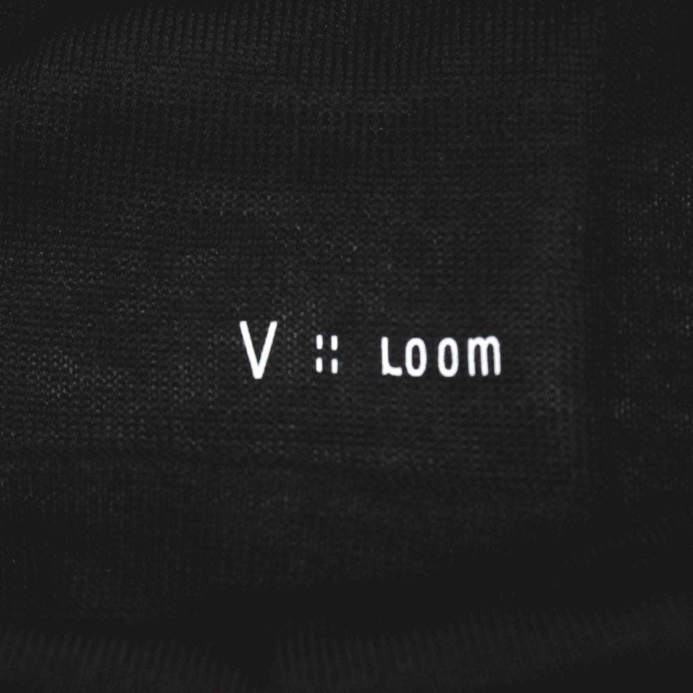 【新品】ヴィルーム V::loom ハイゲージ エクストラファインメリノウール モックネック 半袖 プルオーバーニット ブラック【サイズM】【 状態ランクN 】【 メンズ 】