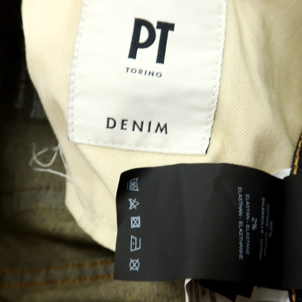 【中古】ピーティートリノ デニム PT TORINO DENIM SWING ストレッチ コットン デニムパンツ ジーンズ ネイビー【サイズ30】【 状態ランクA 】【 メンズ 】
