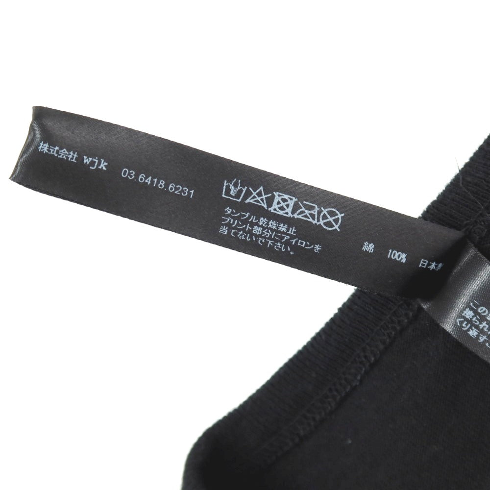 【中古】ダブルジェイケイ wjk コットン クルーネック 半袖Tシャツ ブラック【サイズS】【 状態ランクB 】【 メンズ 】