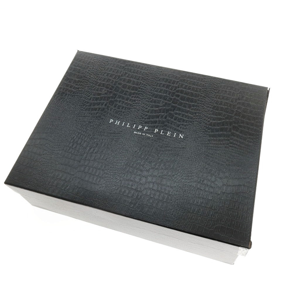 【中古】フィリッププレイン PHILIPP PLEIN レザー ブーツ ブラック【サイズ43】【 状態ランクC 】【 メンズ 】
