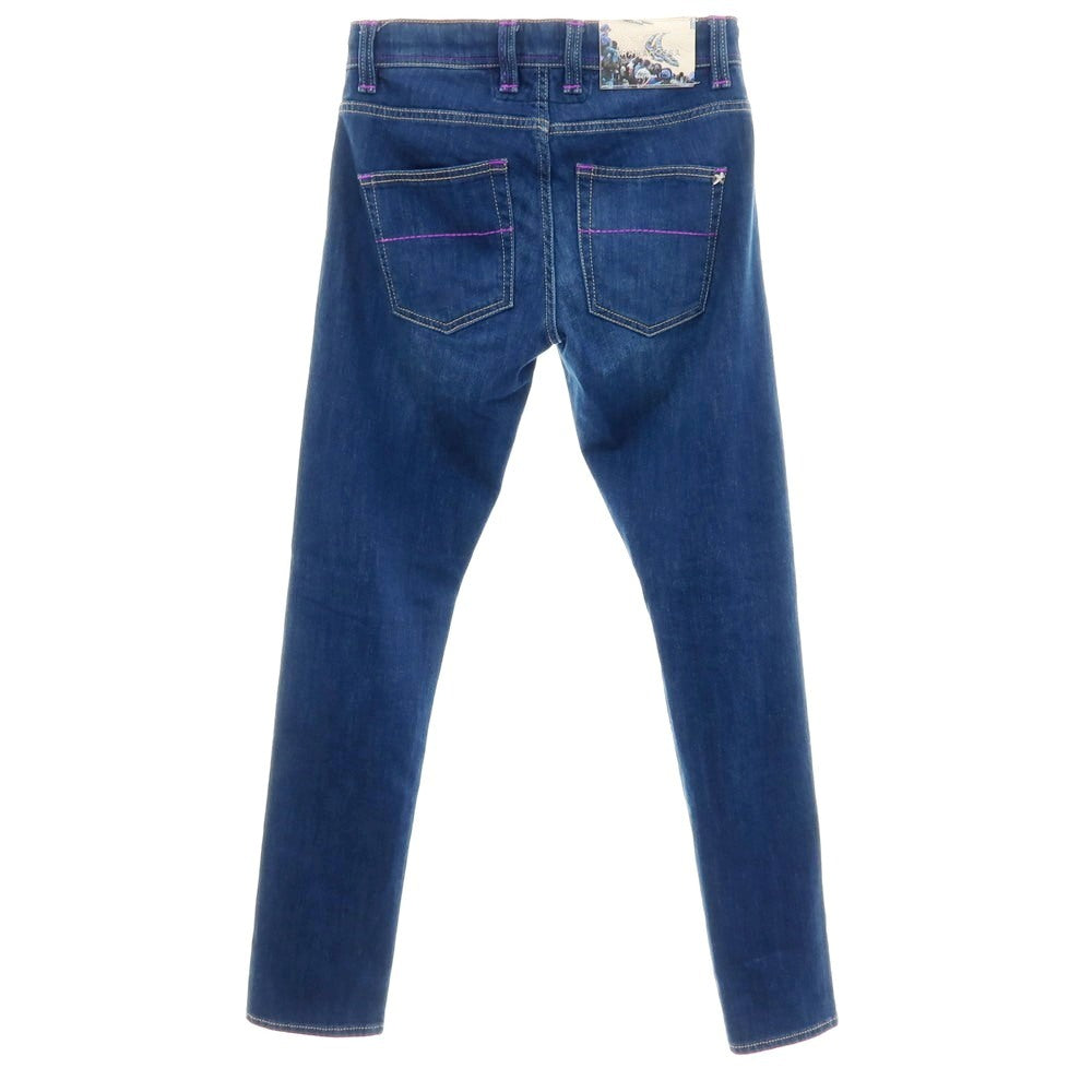 【中古】トラマロッサ Tramarossa Leonardo Butt ストレッチ コットン デニムパンツ ジーンズ ネイビー【サイズ29】【 状態ランクB 】【 メンズ 】