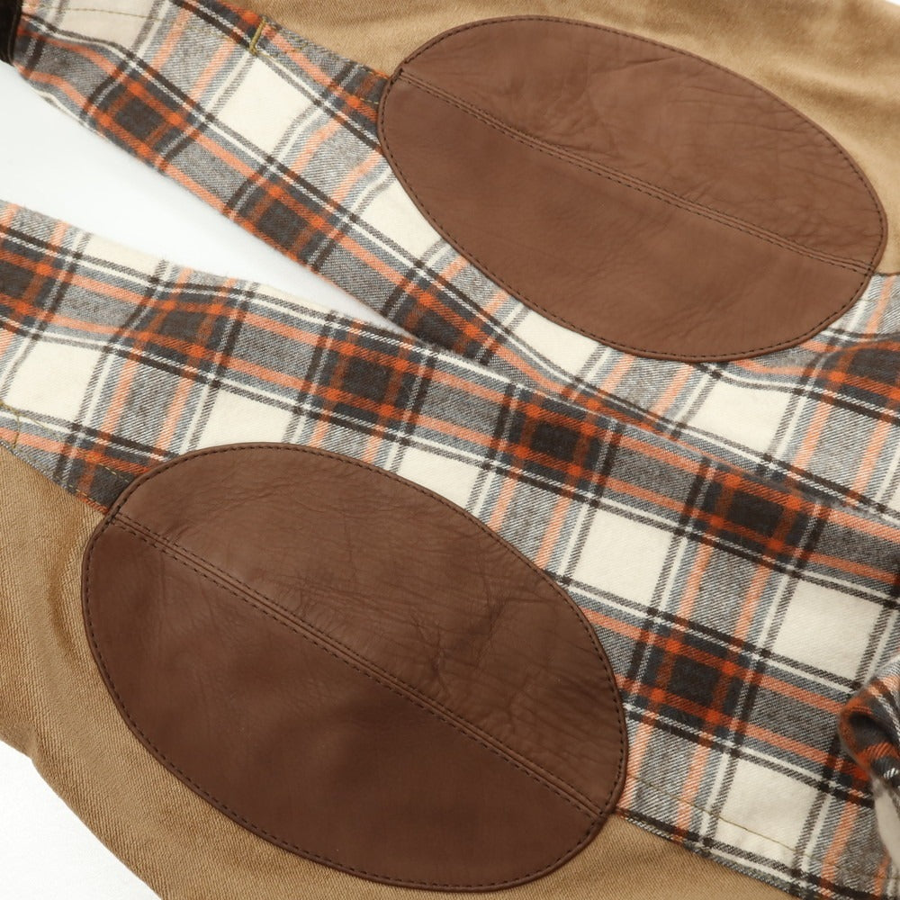 【中古】ジュンヤワタナベ マン JUNYA WATANABE MAN × FILSON 2025年秋冬 チェック コーデュロイ 切替 カジュアルシャツ ブラウンxホワイト【サイズXS】【 状態ランクB 】【 メンズ 】