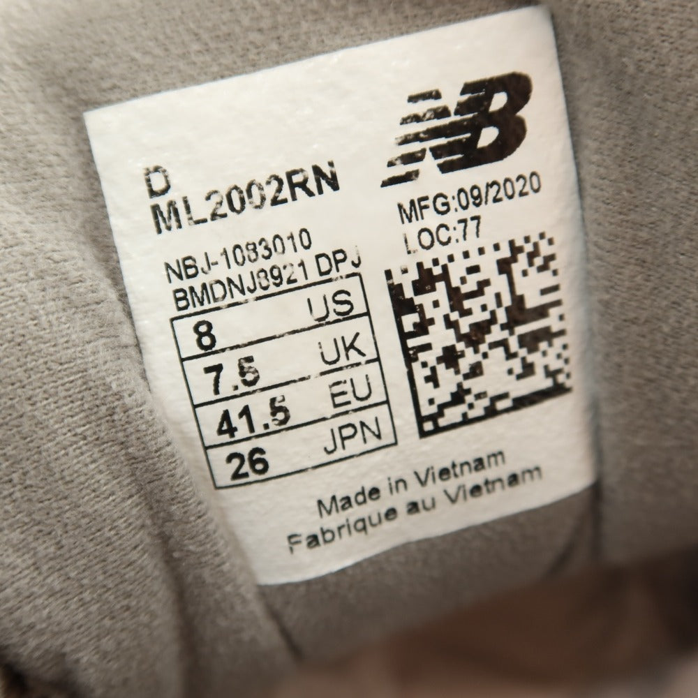 【中古】ディスイズネバーザット thisisneverthat MK2002RN × NEW BALANCE スエード スニーカー ダークベージュ【サイズ26】【 状態ランクC 】【 メンズ 】