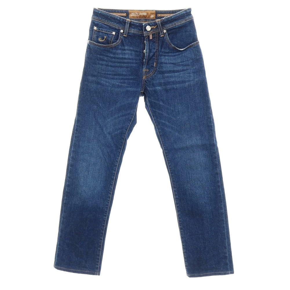 【中古】ヤコブコーエン JACOB COHEN LIMITED EDITION DENIM BARD LTD コットンポリウレタン デニムパンツ ジーンズ ネイビー【サイズ28】【 状態ランクB 】【 メンズ 】
